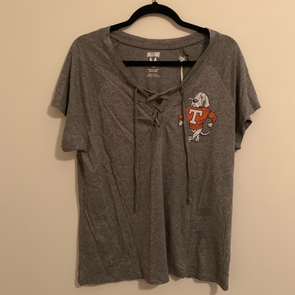 Tailgate University of Tennessee Lace-Up Top NWT